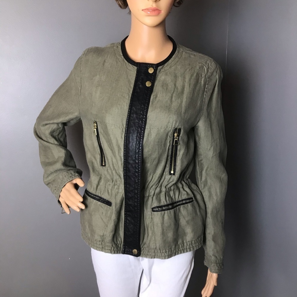 Zara Trafaluc Faux Leather Jacket | Zip-Up Blazer Style | Size Not Listed